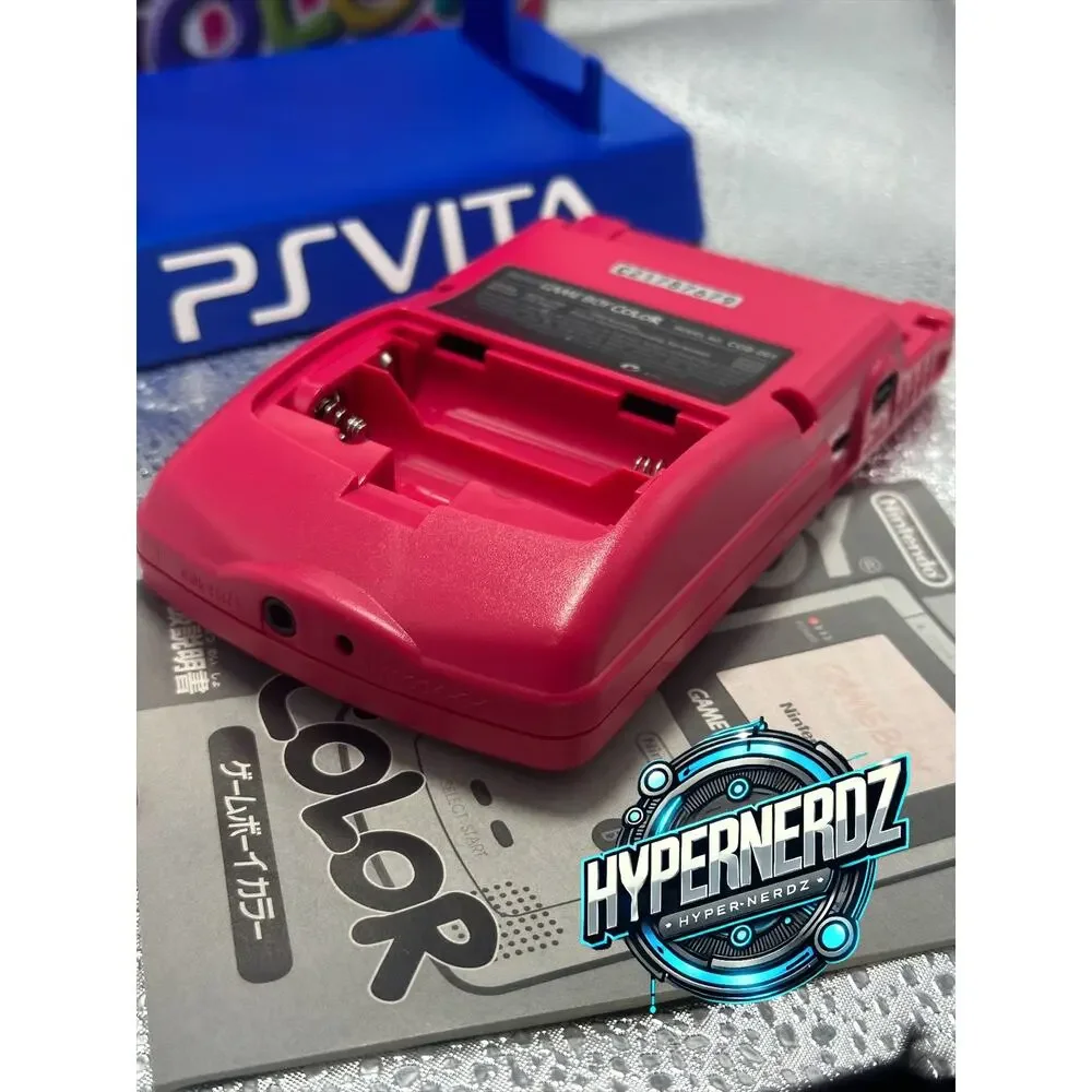 Pink gameboy color in box! Great condition!